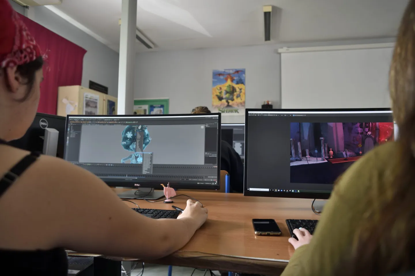 Photo of ESRA students Animation games