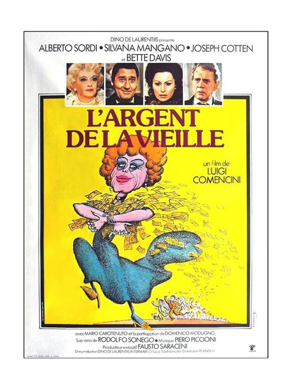 Affiche du film L'Argent de la vieille (Luigi Comencini, 1972)