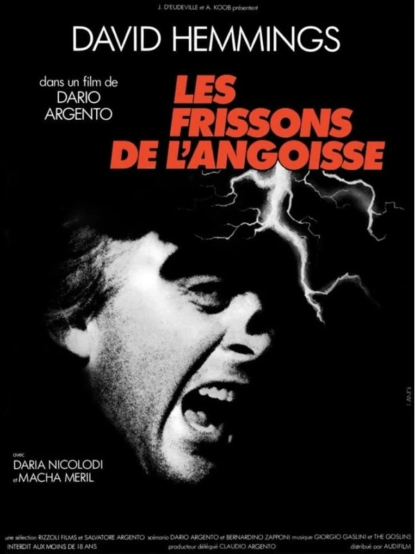 Affiche du film Les Frissons de l'angoisse (Dario Argento, 1975)