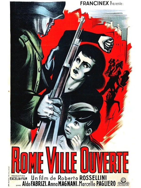Affiche du film Rome, ville ouverte (Roberto Rossellini, 1945)
